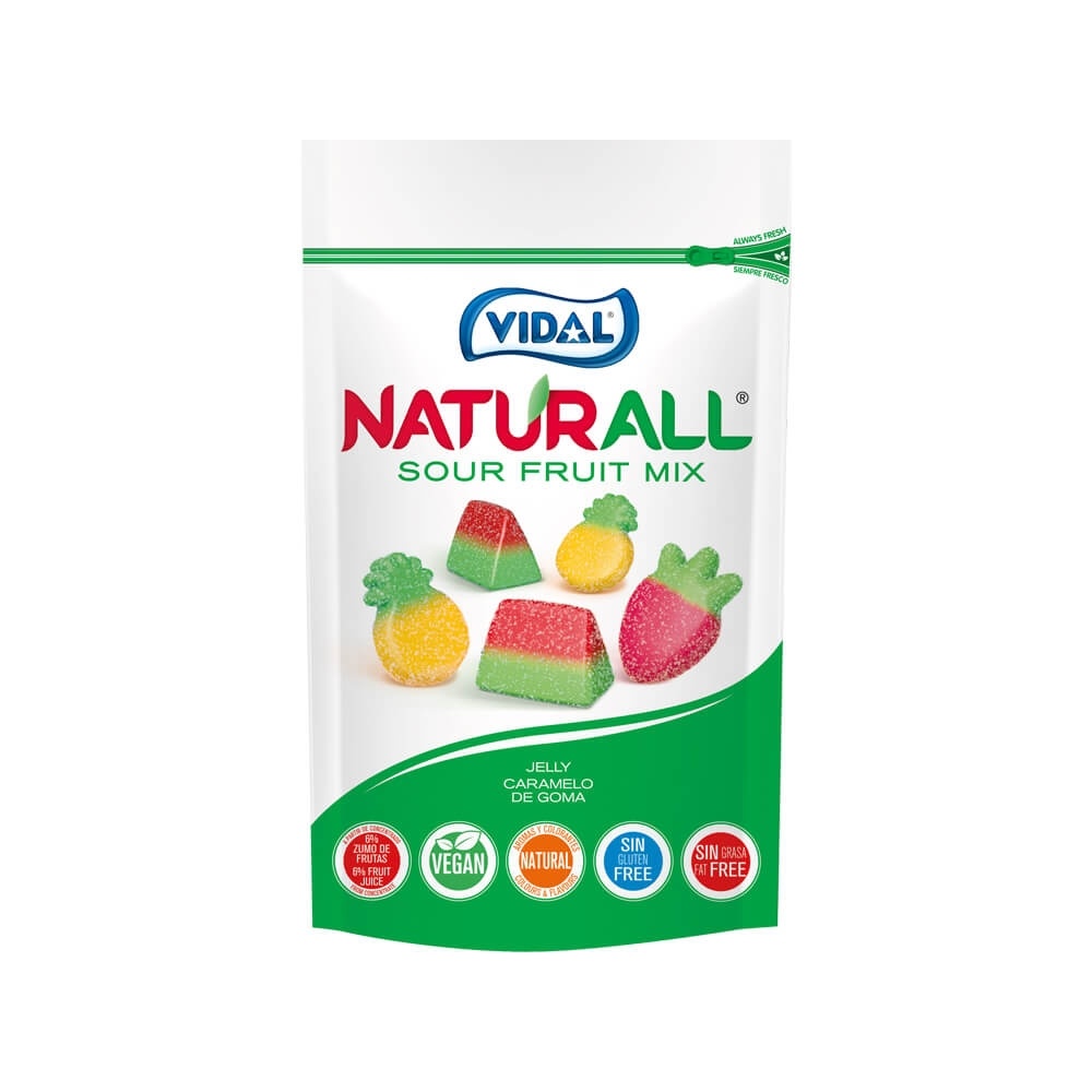 Sour Fruit Mix - Naturall caja 10 bolsas doypacks autocierre 180 g