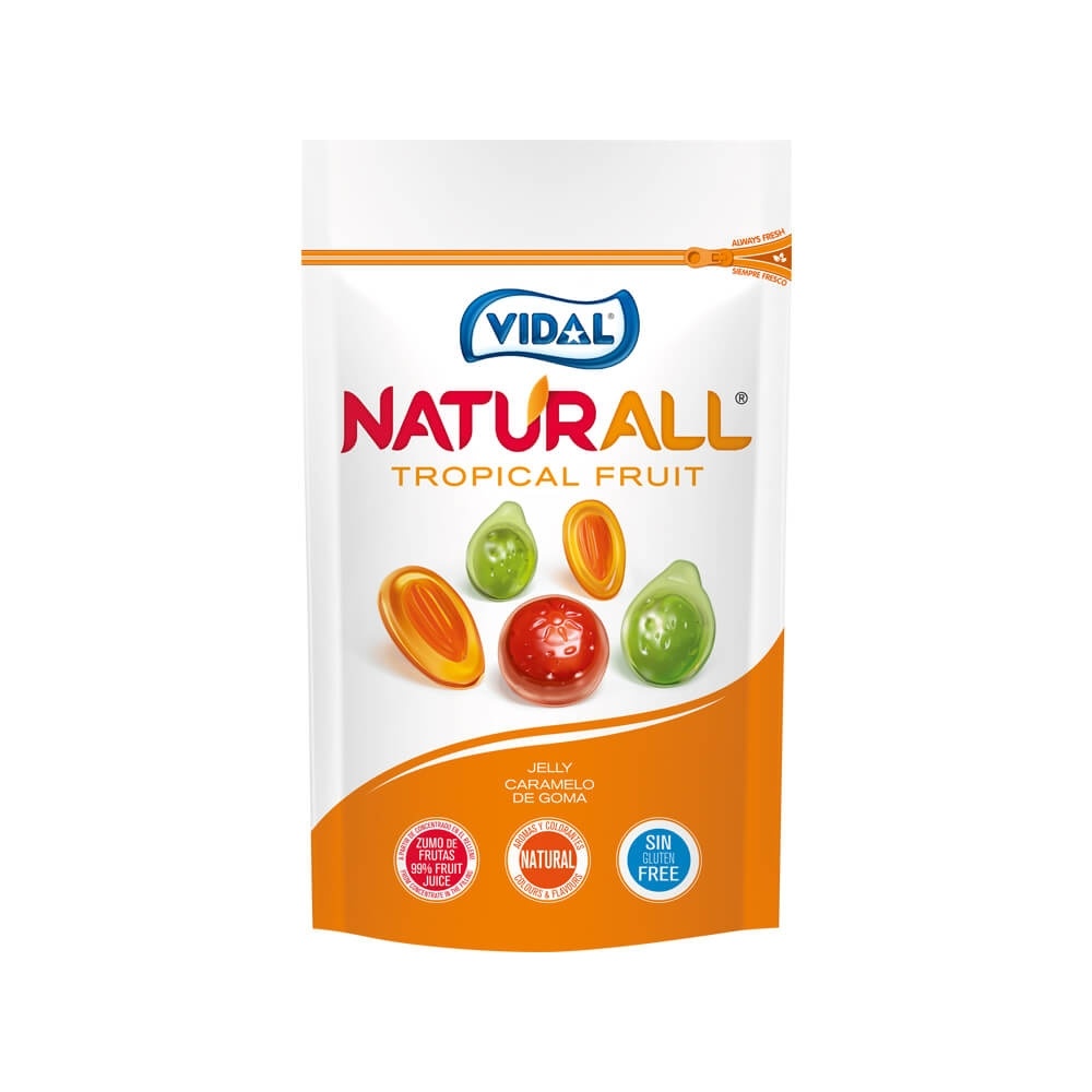 Tropical Fruit - Naturall caja 10 bolsas doypacks autocierre 180 g