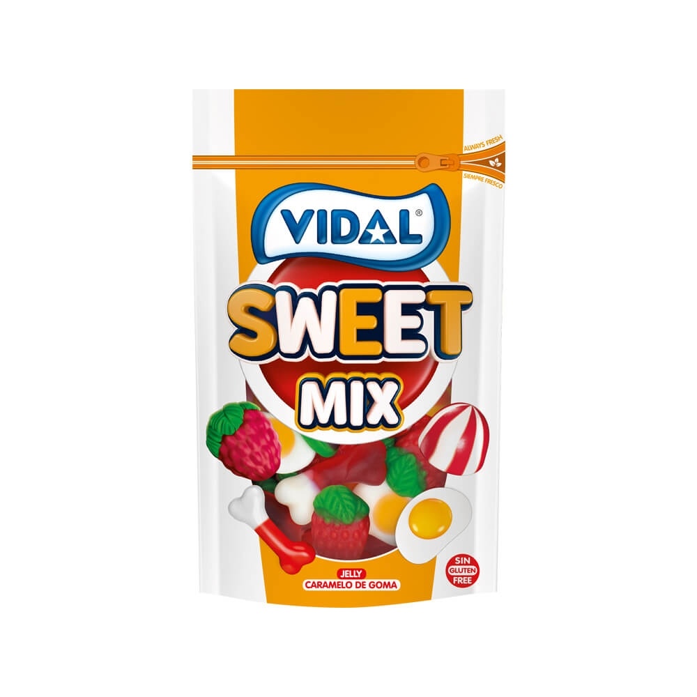 Sweet Mix - caja 10 bolsas doypacks autocierre 180 g